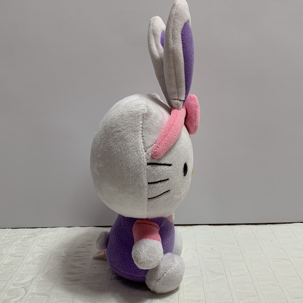 6” Ty Hello Kitty w/Bunny Ears Plush Beanie by Sanrio - Picture 2 of 11